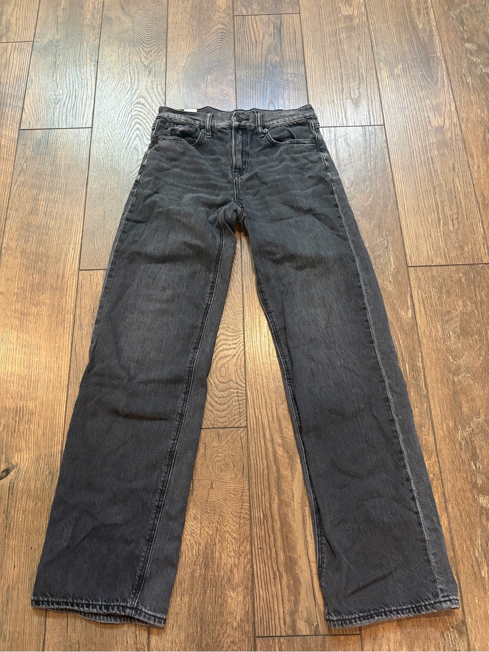 High-Rise Straight Leg Women’s Jeans - Black